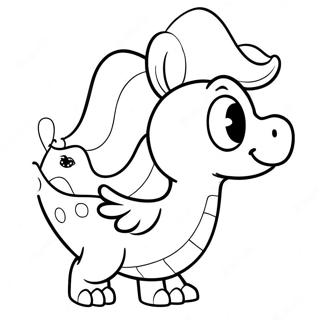 Cute Birdo with a Bow Coloring Page | Birdo 塗色頁