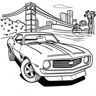Classic Camaro Coloring Page | Camaro 塗色頁
