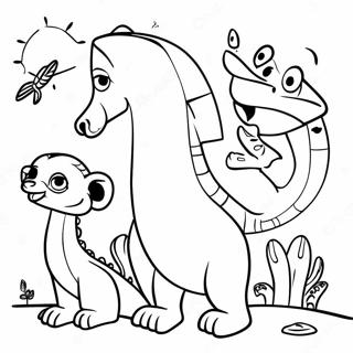 Madagascar Animals Coloring Page | Madagascar 塗色頁