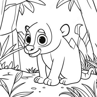 Madagascar Jungle Adventure Coloring Page | Madagascar 塗色頁