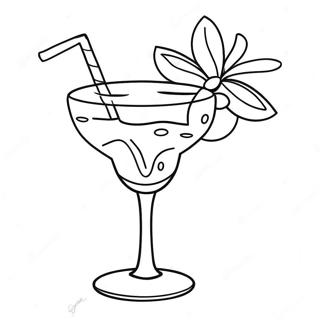 Cocktail Coloring Page | Cocktail 塗色頁