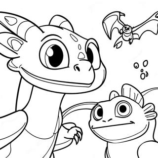 How to Train Your Dragon Triple Strike Coloring Page | How to Train Your Dragon Triple Strike 塗色頁