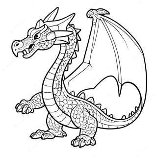 Triple Strike Dragon Flying Coloring Page | How to Train Your Dragon Triple Strike 塗色頁