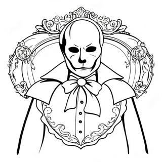 Phantom of the Opera Coloring Page | Phantom of the Opera 塗色頁