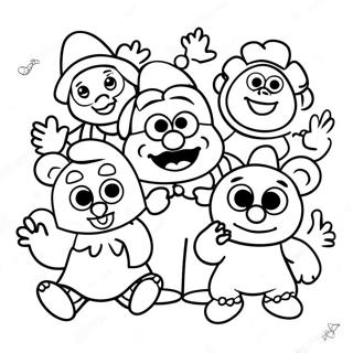 Muppet Babies Coloring Page | Muppet Babies 塗色頁
