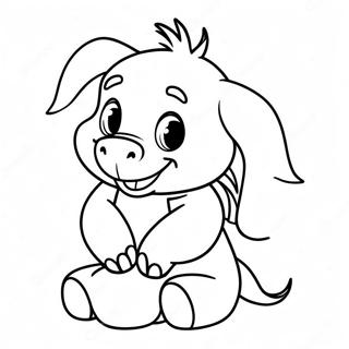 Baby Eeyore Cute Coloring Page | Baby Eeyore 塗色頁