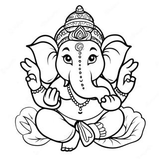 Ganesha Coloring Page | Ganesha 塗色頁
