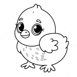 Cute Baby Chick Coloring Page | Baby Chick 塗色頁