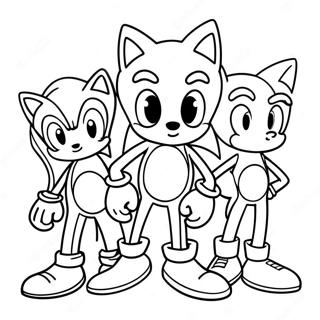 Sonic Friends Coloring Page | Sonic Friends 塗色頁