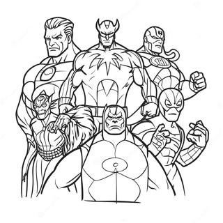 Marvel Villains Coloring Page | Marvel Villains 塗色頁