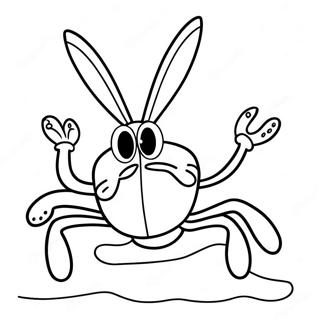 Mr Krabs Coloring Page | Mr Krabs 塗色頁