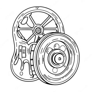 Fun Pulley System Coloring Page | Simple Machines 塗色頁