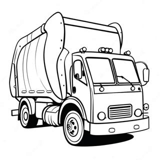 Garbage Truck Coloring Page | Garbage Truck 塗色頁