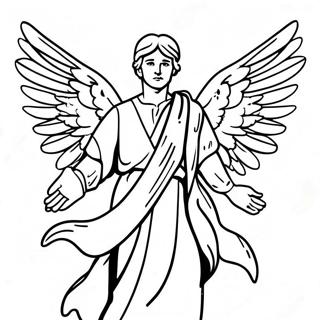 Isaiah with Colorful Wings Coloring Page | Isaiah 塗色頁