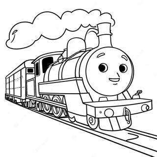 Percy the Train with Friends Coloring Page | Percy the Train 塗色頁