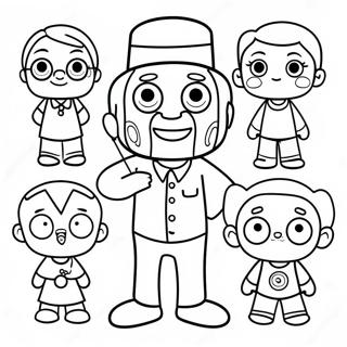 Fun Speech Therapy Characters Coloring Page | Speech Therapy 塗色頁