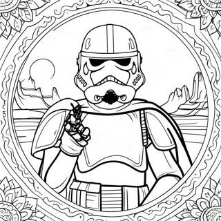 Detailed Star Wars Character Coloring Page | Star Wars for Adults 塗色頁