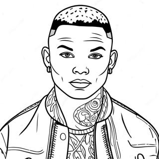 Kane Brown Coloring Page | Kane Brown 塗色頁