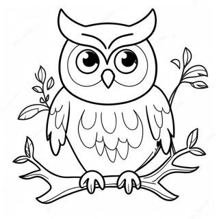 Halloween Owl Coloring Page | Halloween Owl 塗色頁