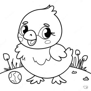 Easter Chick Coloring Page | Easter Chick 塗色頁