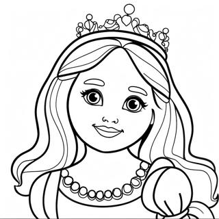 Girly Princess Coloring Page | Girly 塗色頁
