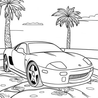 Sports Car Coloring Page | Sports Car 塗色頁