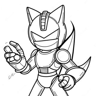Metal Sonic Coloring Page