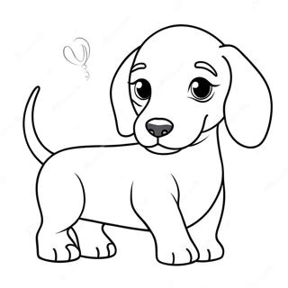 Dachshund Puppy Coloring Page | Dachshund 塗色頁