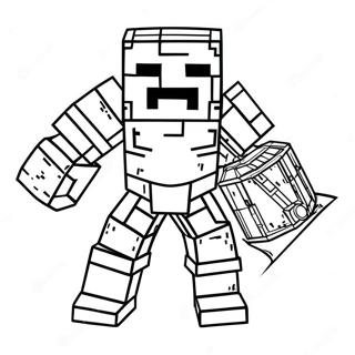 Minecraft Armor Coloring Page | Minecraft Armor 塗色頁