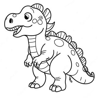 Hybrid Dinosaur Coloring Page | Hybrid Dinosaur 塗色頁