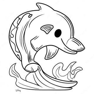 Miami Dolphins Logo Coloring Page
