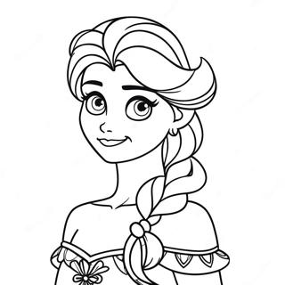 Elsa Christmas Coloring Page | Elsa Christmas 塗色頁
