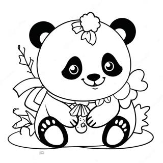 Christmas Panda Coloring Page | Christmas Panda 塗色頁