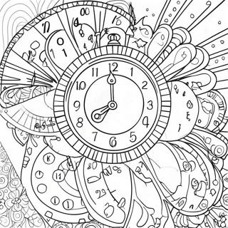 Telling Time Clock Coloring Page | Telling Time WorkPages 塗色頁