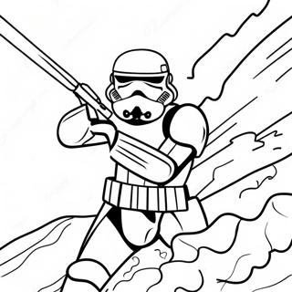 Epic Storm Trooper Battle Coloring Page | Storm Trooper 塗色頁