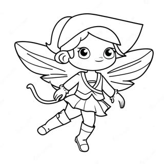 Adventurous Pirate Fairy Coloring Page | Pirate Fairy 塗色頁
