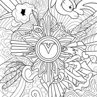 Valorant Logo Coloring Page | Valorant 塗色頁