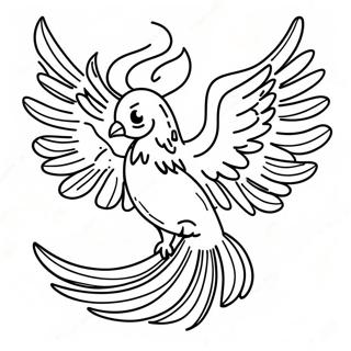 Phoenix in Action Coloring Page | Valorant 塗色頁