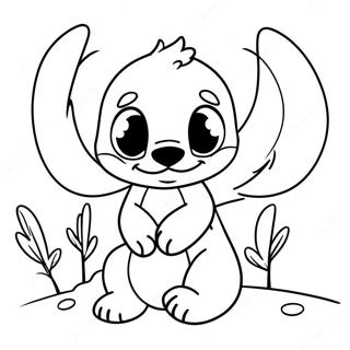 Stitch and Angel Coloring Page | Stitch and Angel 塗色頁