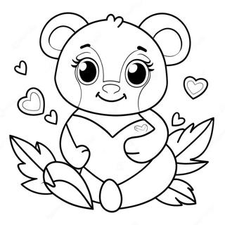 Preschool Valentines Coloring Page