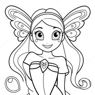 Winx Club Flora Coloring Page