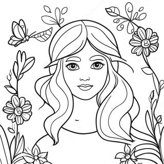 Winx Club Flora Coloring Pages