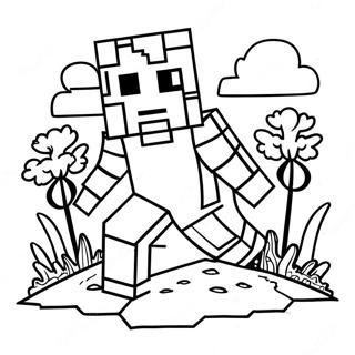 Cool Minecraft Coloring Page | Cool Minecraft 塗色頁