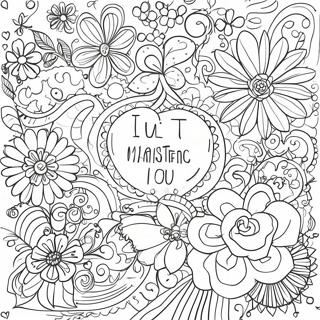 Inspirational Quotes Coloring Page | Positive Quotes 塗色頁
