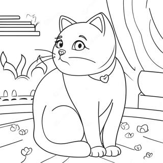 Barbie Cat Coloring Page | Barbie Cat 塗色頁