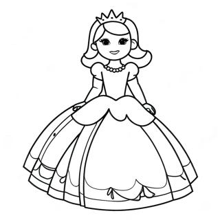 Roblox Princess Coloring Page | Roblox Princess 塗色頁