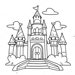 Sparkling Roblox Princess Castle Coloring Page | Roblox Princess 塗色頁