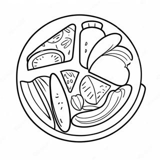 Healthy Plate Coloring Page | Healthy Plate 塗色頁