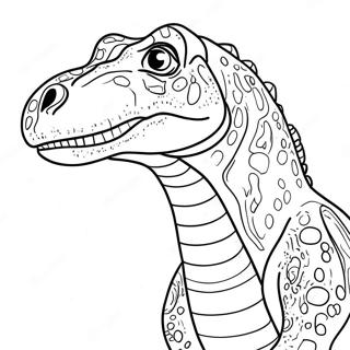 Allosaurus Coloring Page | Allosaurus 塗色頁