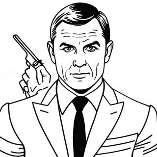 James Bond Coloring Page | James Bond 塗色頁